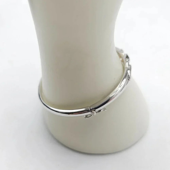 Bradford Exchange Cascade Of Beauty Bracelet With Black White Diamonds HGE - Picture 3 of 6